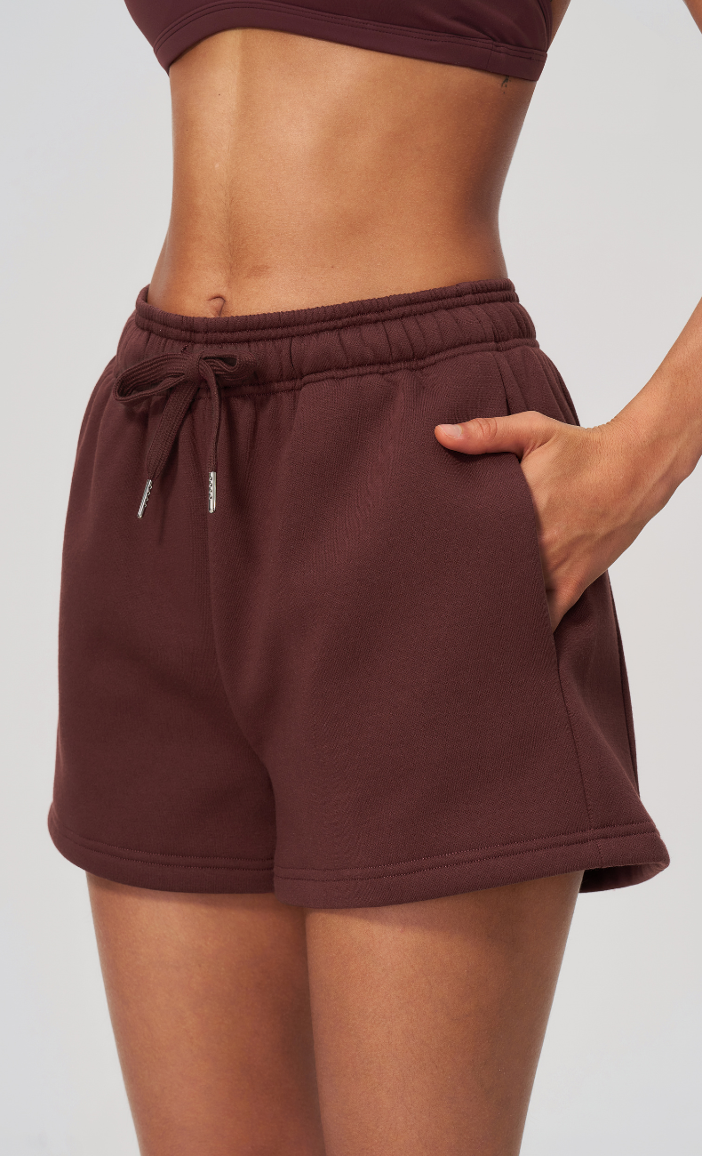Hailey Cotton Blend Relaxed Sweat Shorts