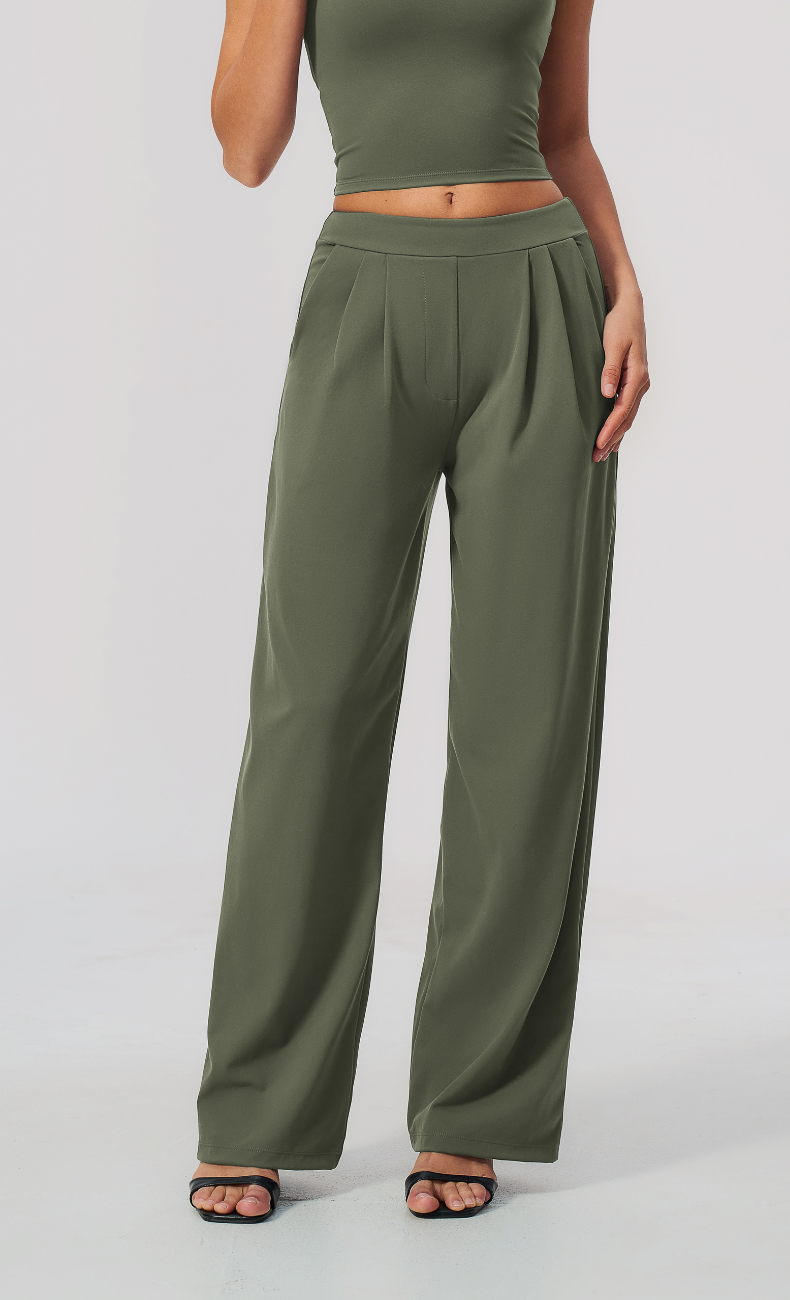 Taylor Pleated Wide Leg Pant