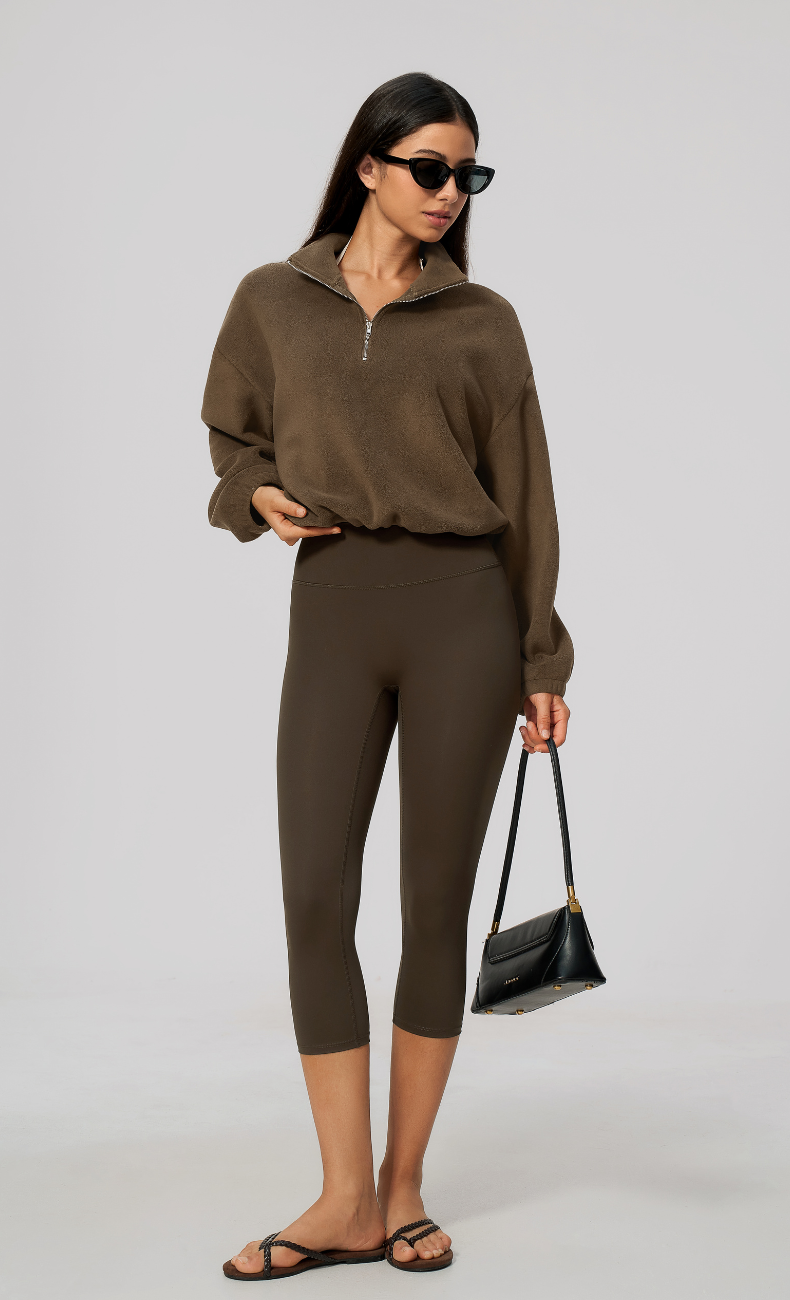Kaia Double-Sided Fleece Half Zip Pullover