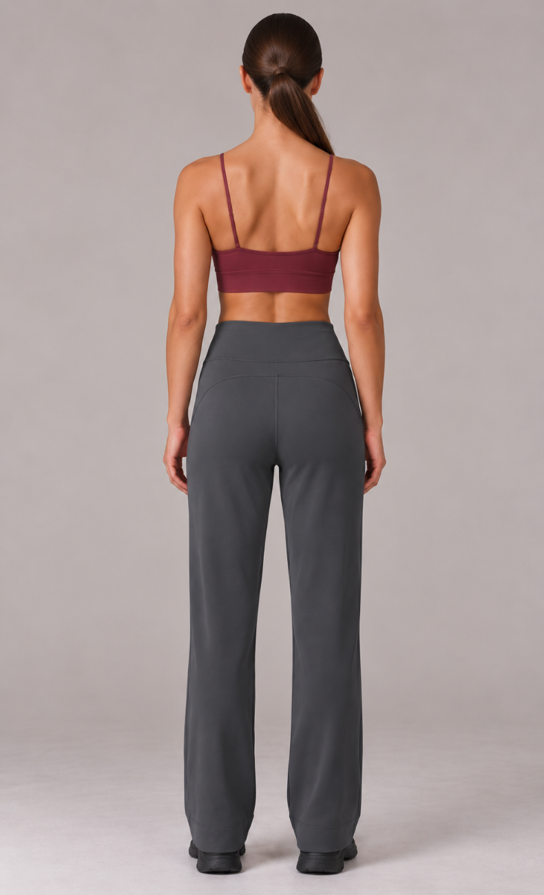 Talia High Waisted Drawstring Straight Leg Pant