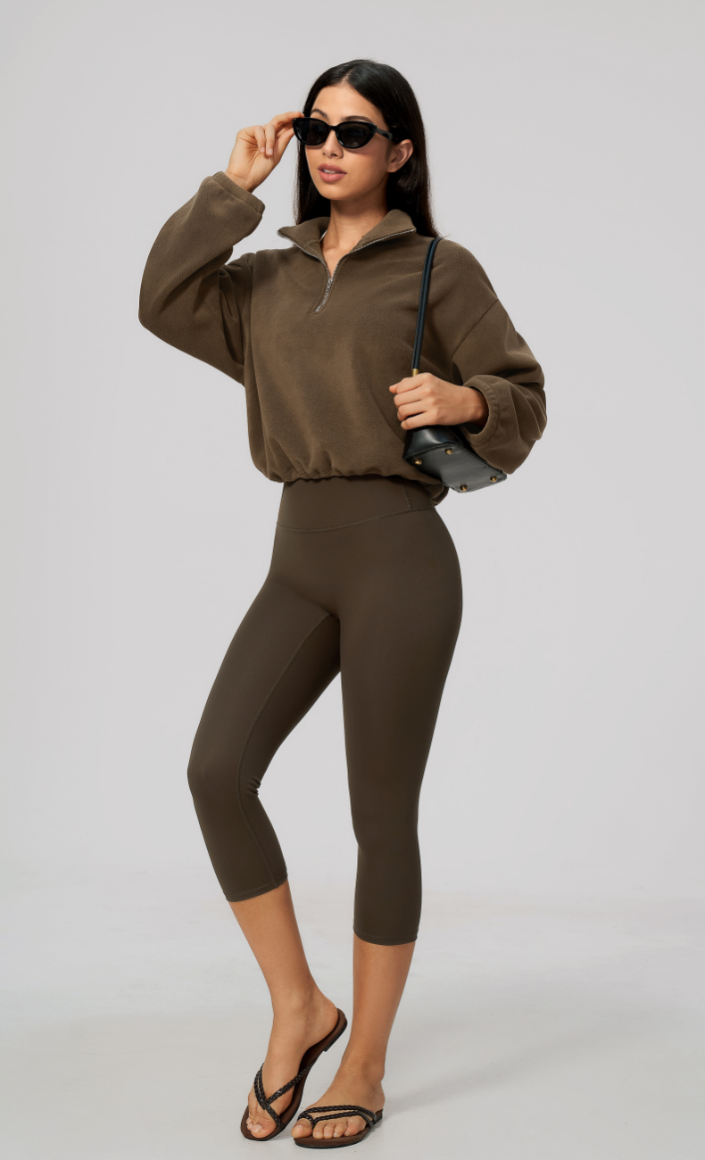 Kaia Double-Sided Fleece Half Zip Pullover