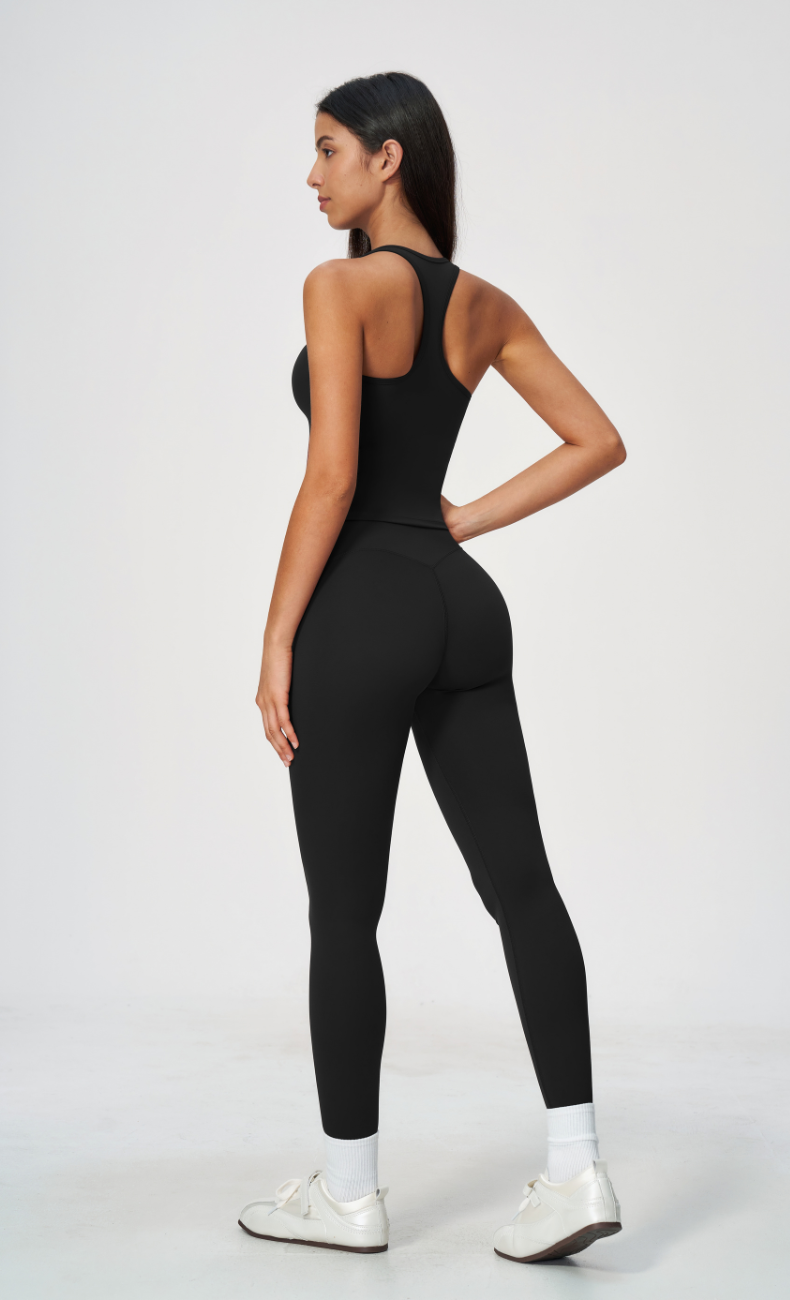 Sophie Square Neck Racerback Built-In Bra Tank Top