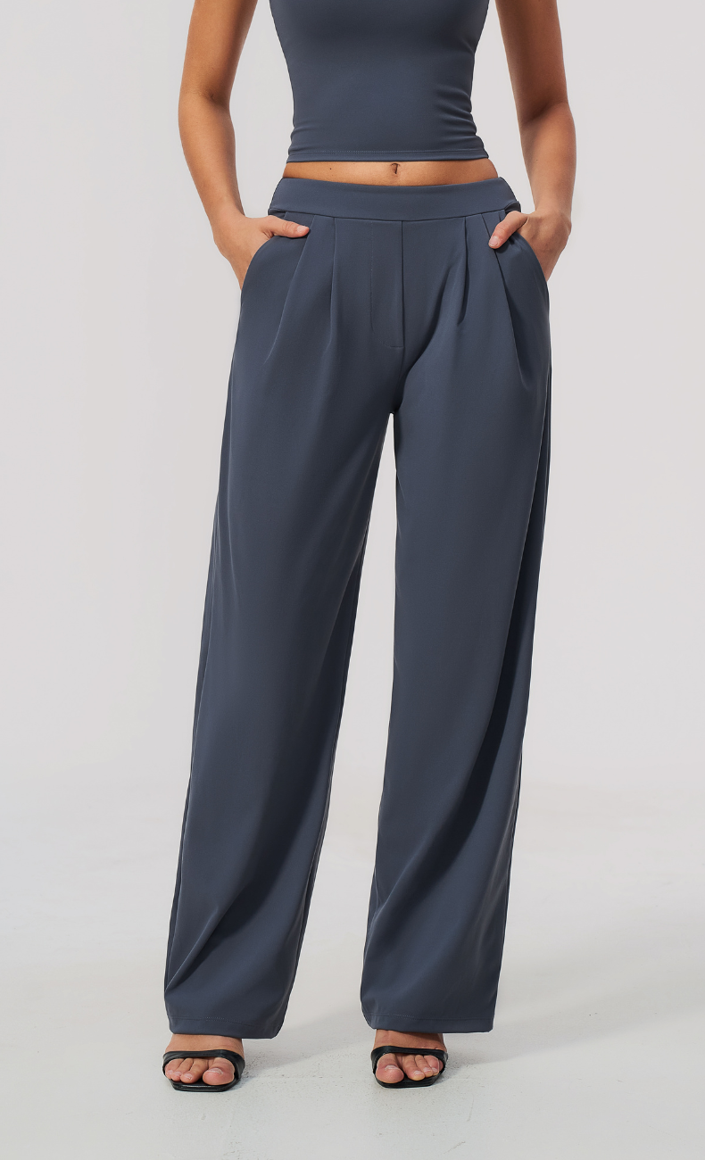 Taylor Pleated Wide Leg Pant