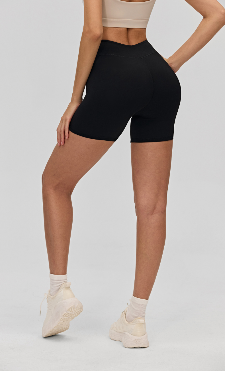 Elodie V-Waist Scrunch Butt Biker Shorts