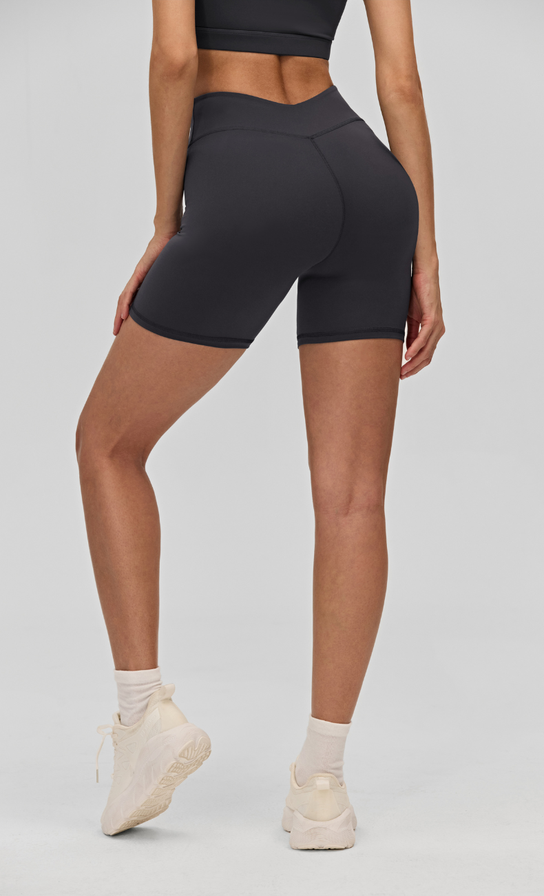 Elodie V-Waist Scrunch Butt Biker Shorts