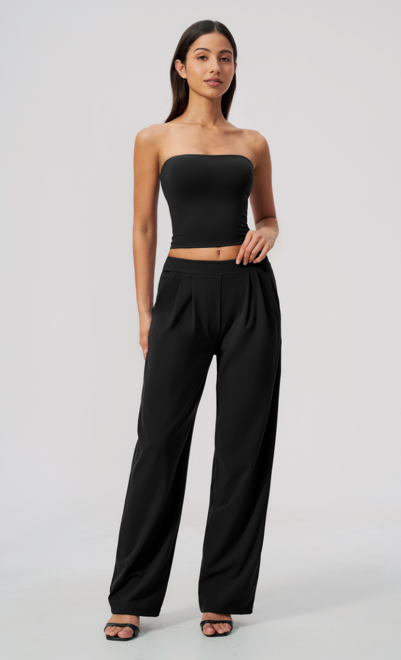 Taylor Pleated Wide Leg Pant