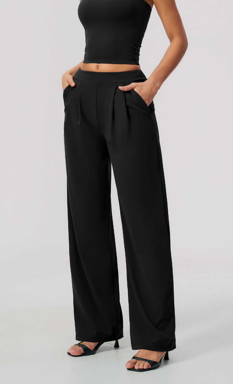 Taylor Pleated Wide Leg Pant