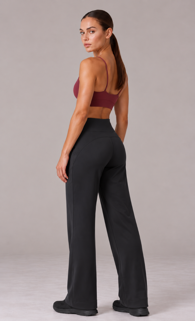 Talia High Waisted Drawstring Straight Leg Pant