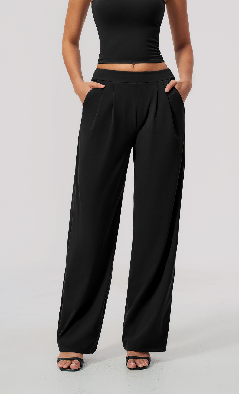 Taylor Pleated Wide Leg Pant
