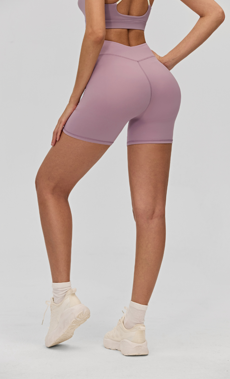 Elodie V-Waist Scrunch Butt Biker Shorts
