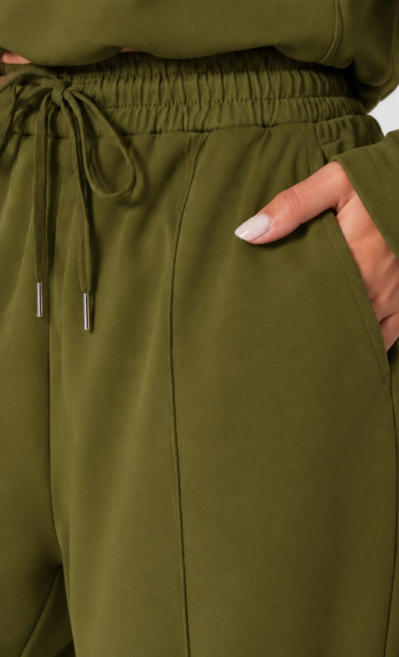 Kenna Luxe Half Zip Wide Leg Lounge Set