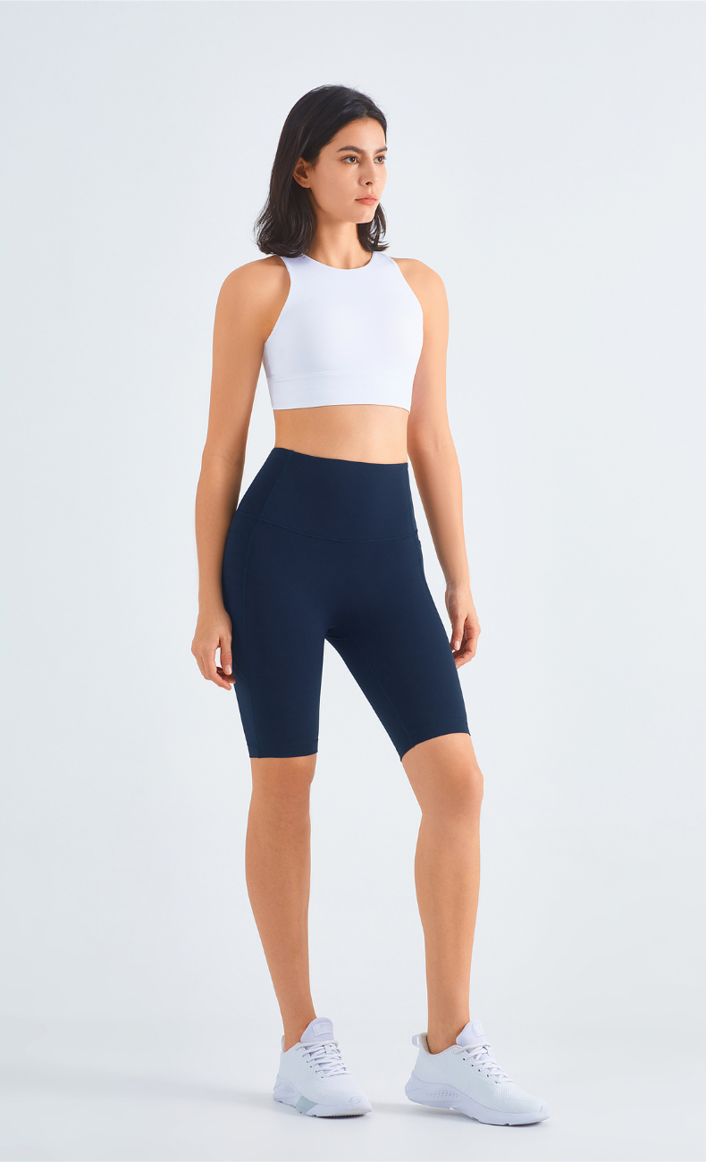 Isis High-Waist Seamless Biker Short With Pocket - WOO YOGA