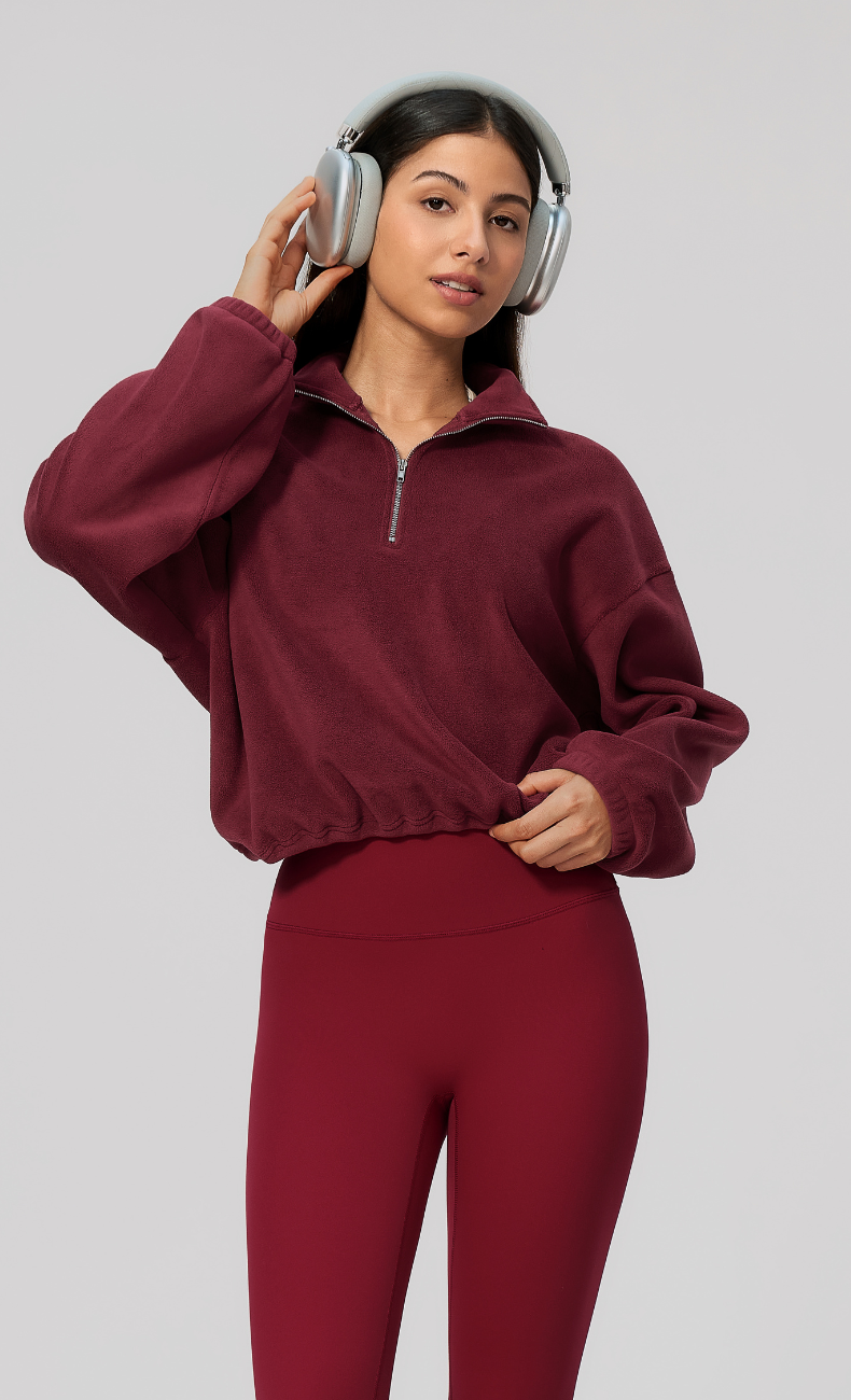 Kaia Double-Sided Fleece Half Zip Pullover