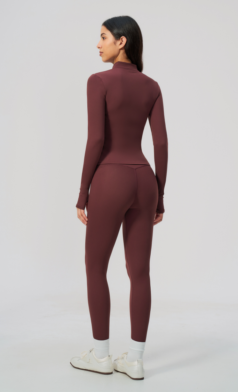 Lauren Full-Zip Jacket High Waisted Leggings Workout Set