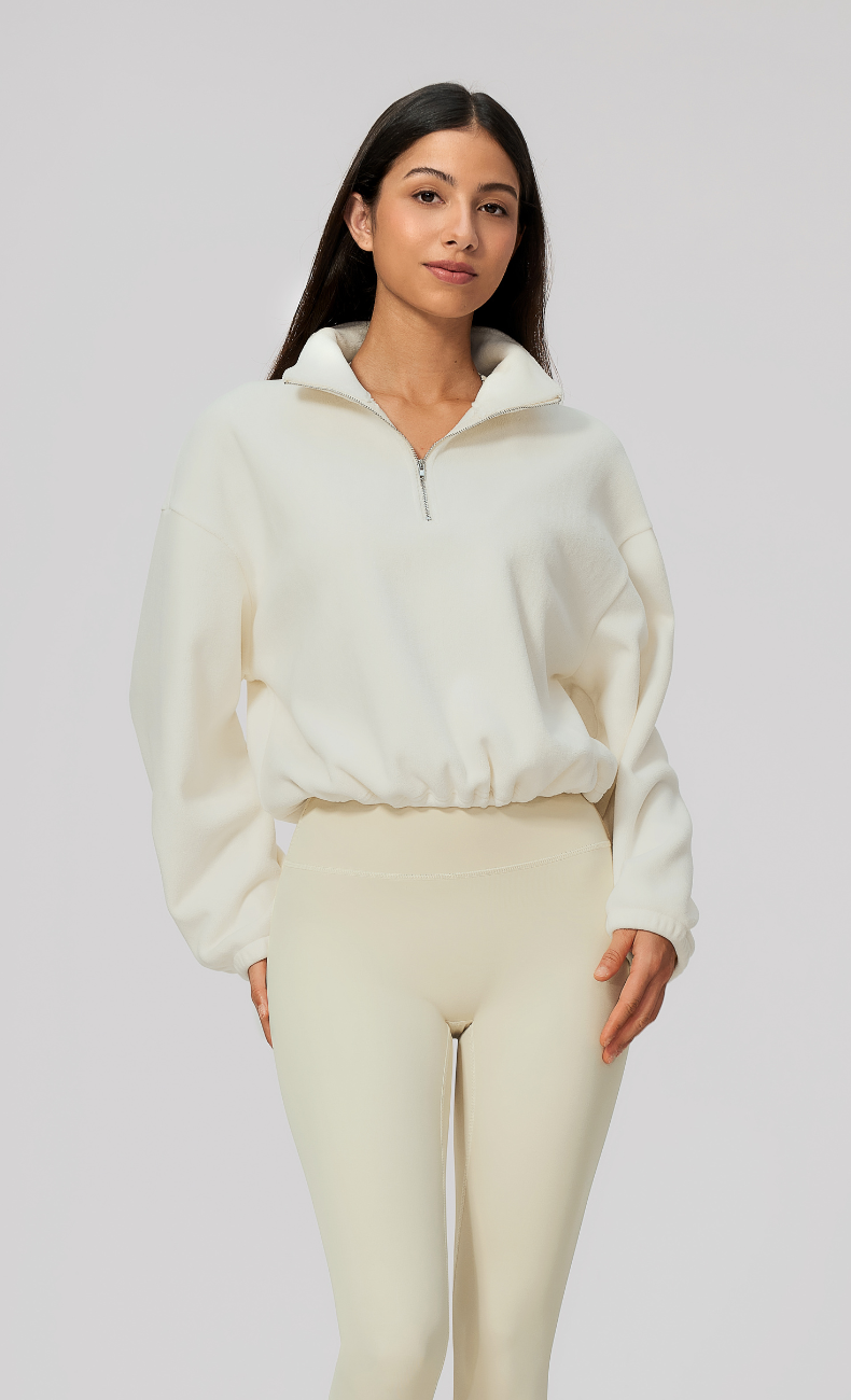 Kaia Double-Sided Fleece Half Zip Pullover