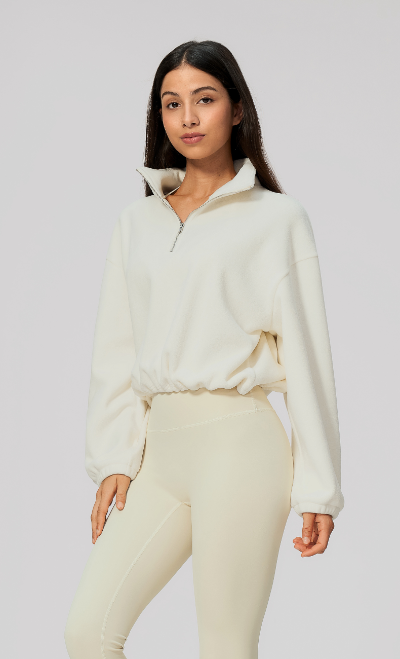Kaia Double-Sided Fleece Half Zip Pullover