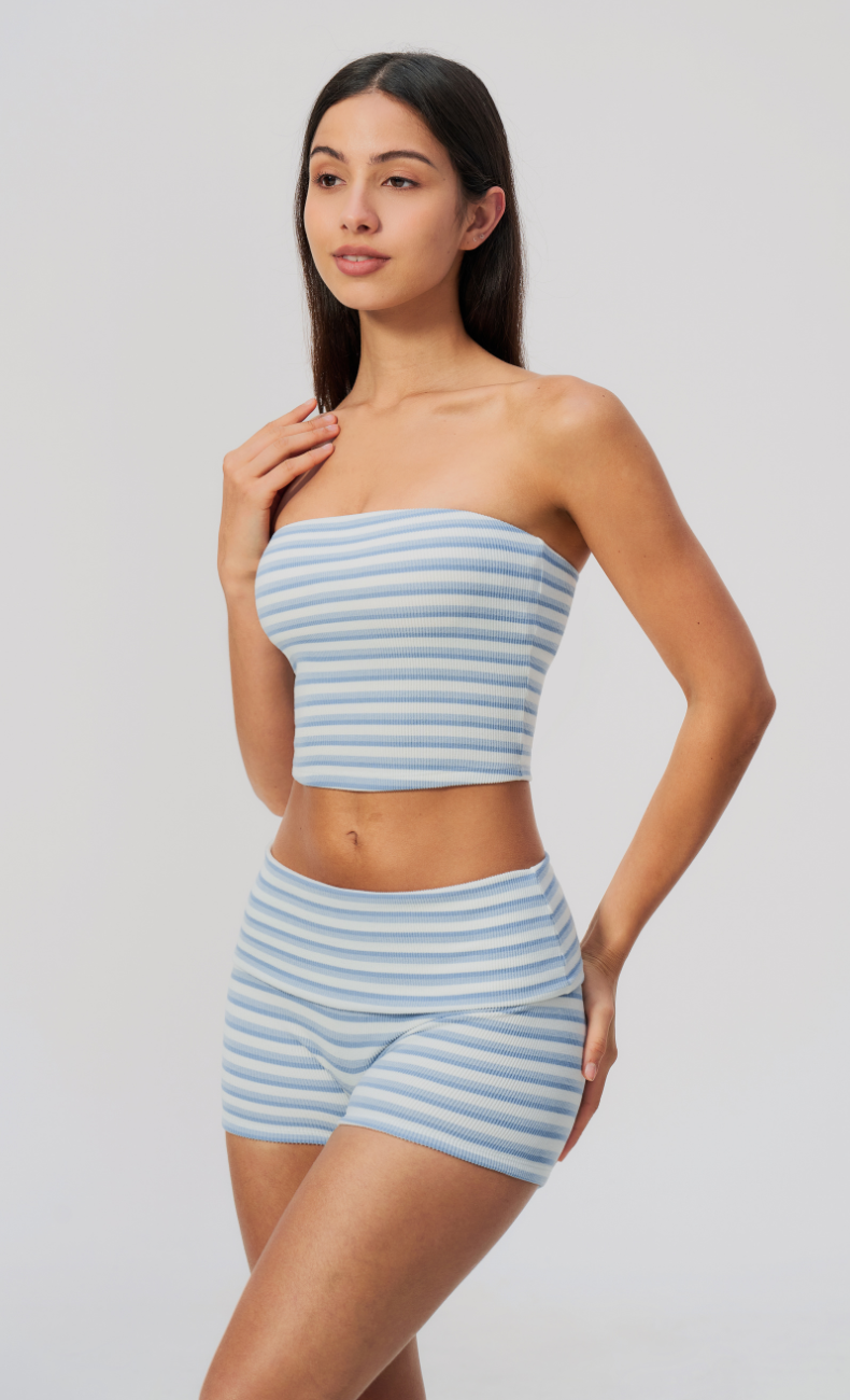 Alix Striped 3-Piece Workout Set