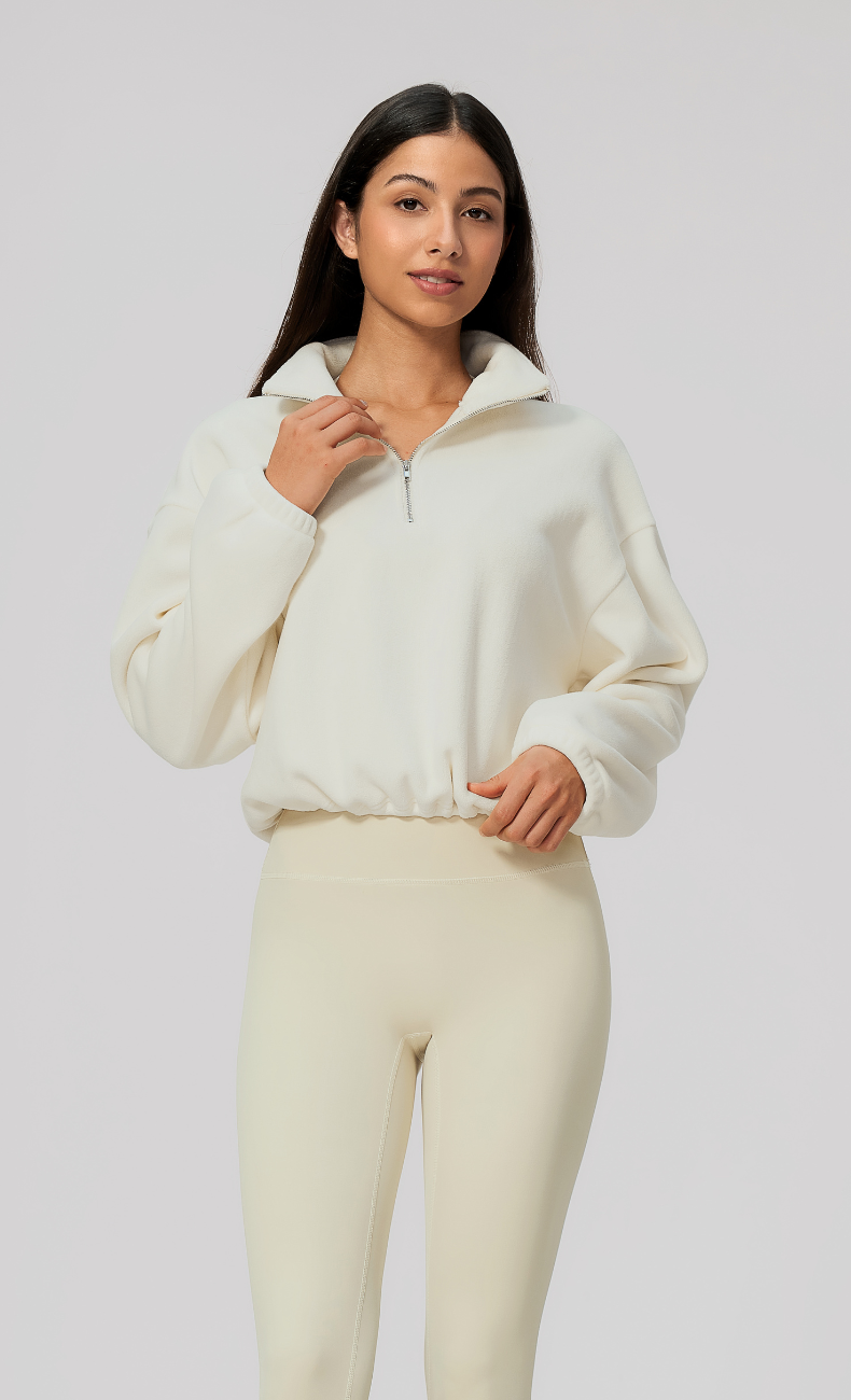 Kaia Double-Sided Fleece Half Zip Pullover
