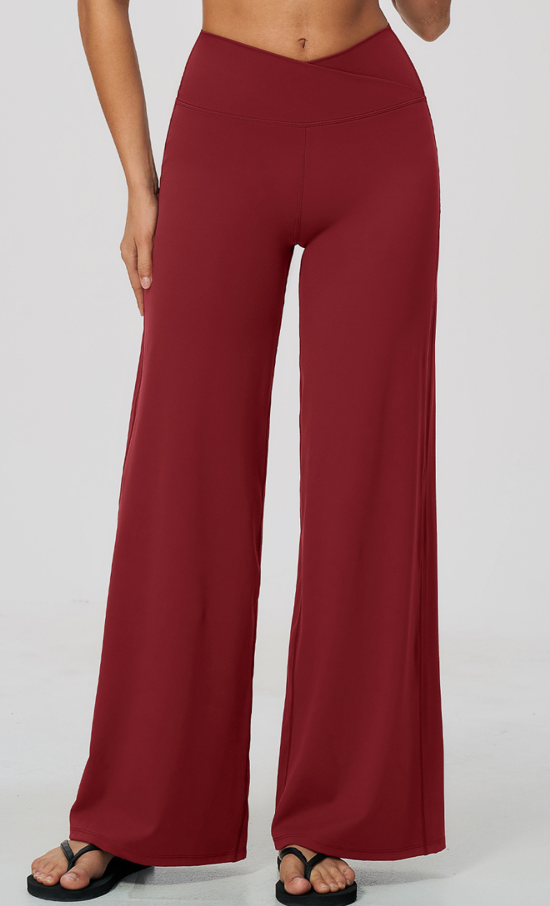 Priscilla Cross Waist Wide Leg Pant