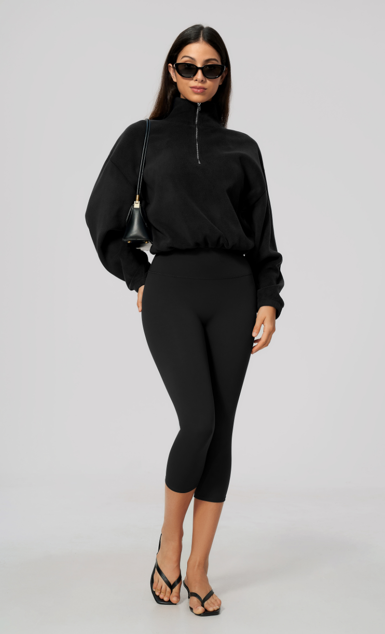 Kaia Double-Sided Fleece Half Zip Pullover