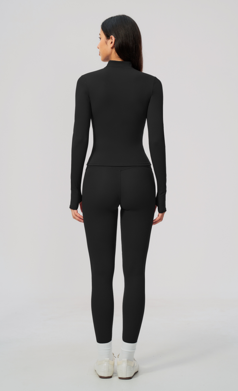 Lauren Full-Zip Jacket High Waisted Leggings Workout Set