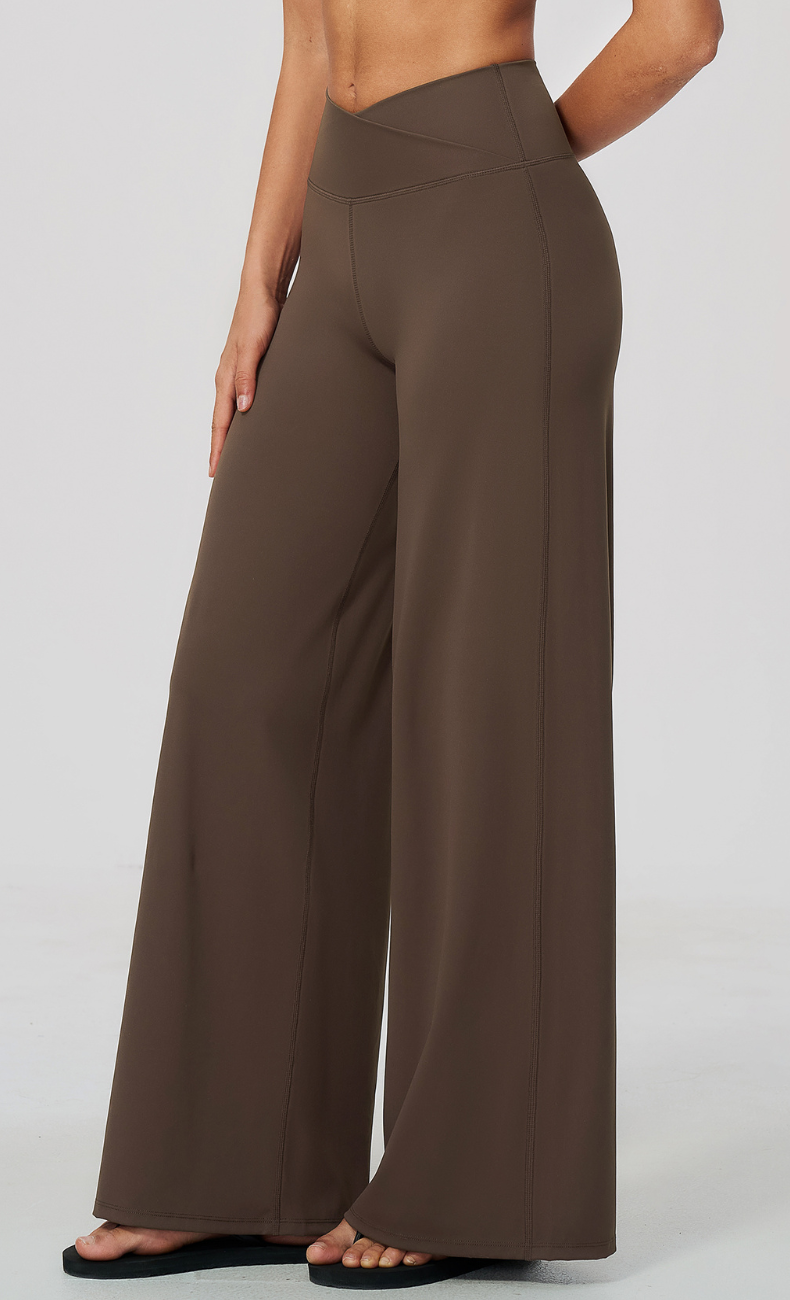 Priscilla Cross Waist Wide Leg Pant