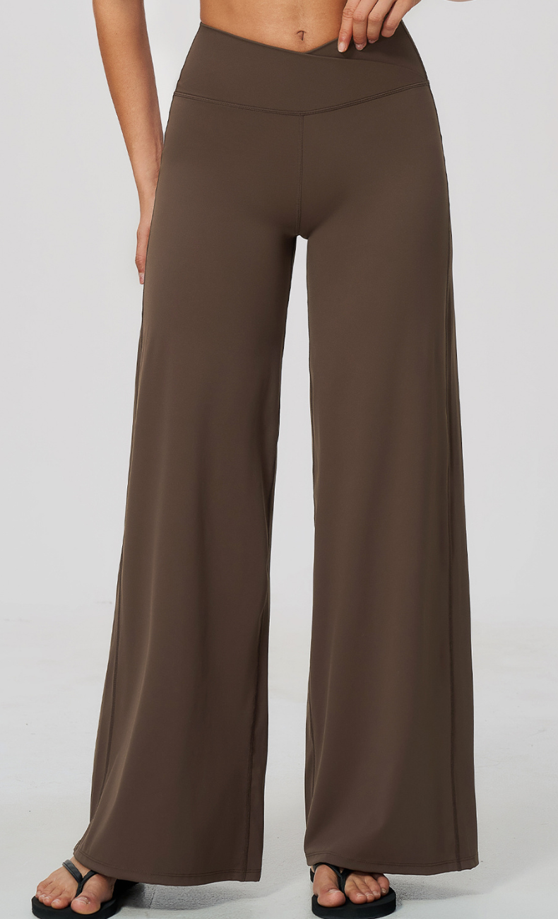 Priscilla Cross Waist Wide Leg Pant