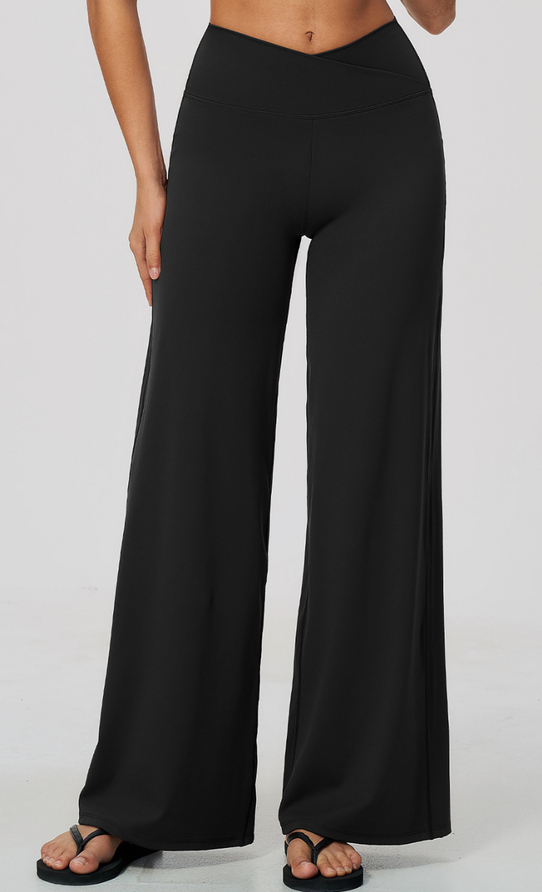 Priscilla Cross Waist Wide Leg Pant