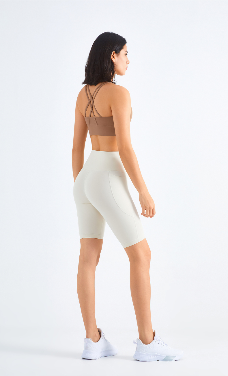 Isis High-Waist Seamless Biker Short With Pocket - WOO YOGA