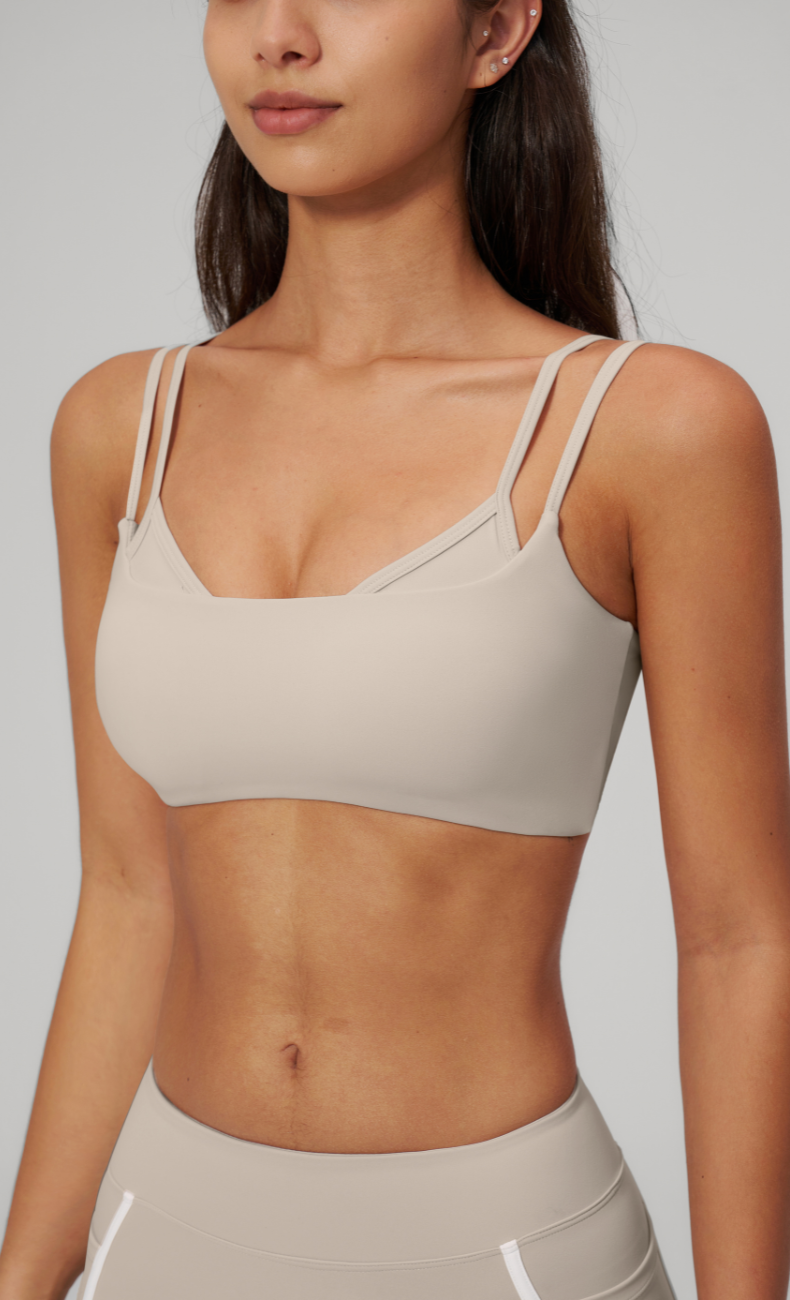 Juliette Double Strap Twist Back Sports Bra