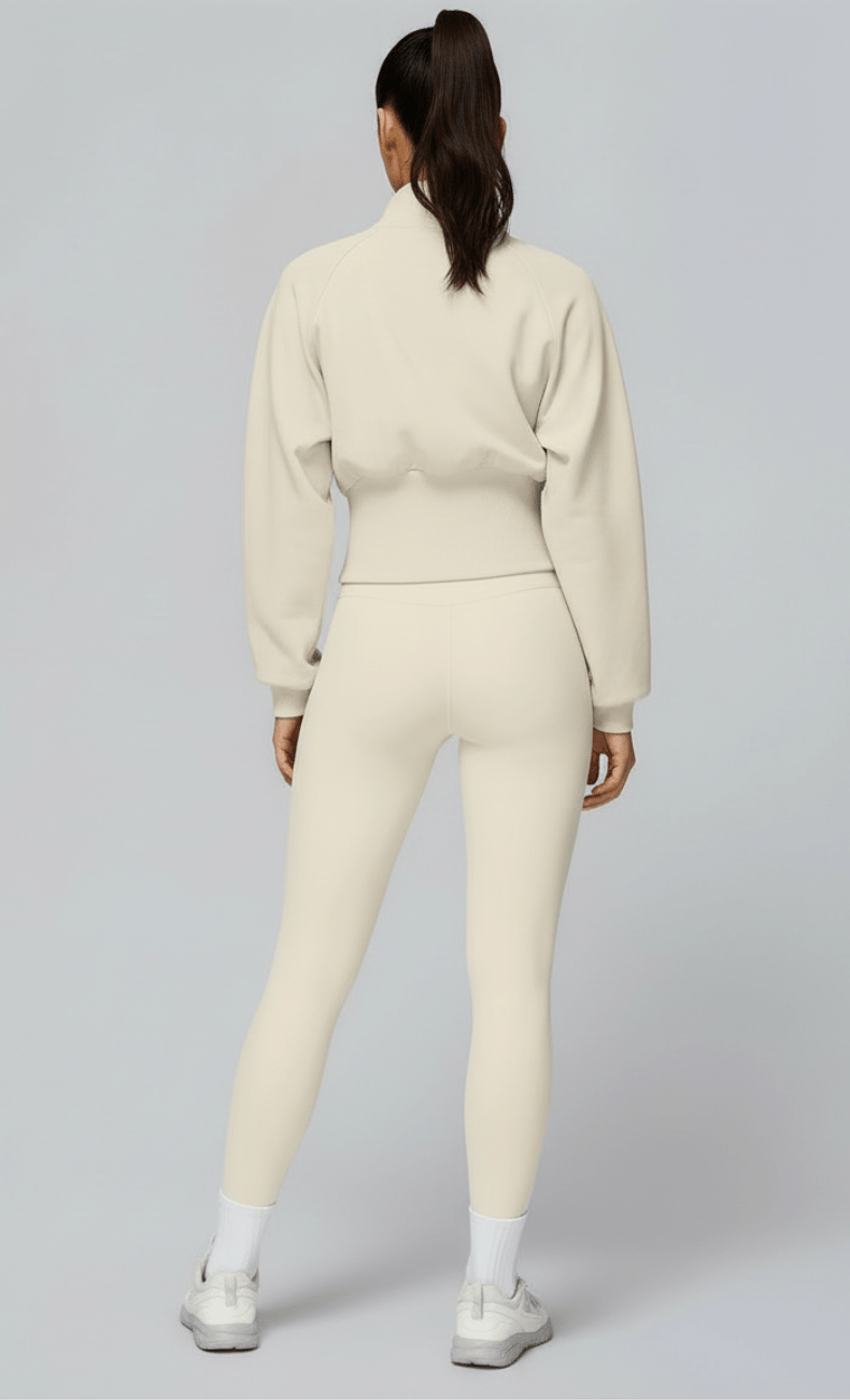 WOO YOGA Jackets Mila Cotton Zip-Up Jacket 