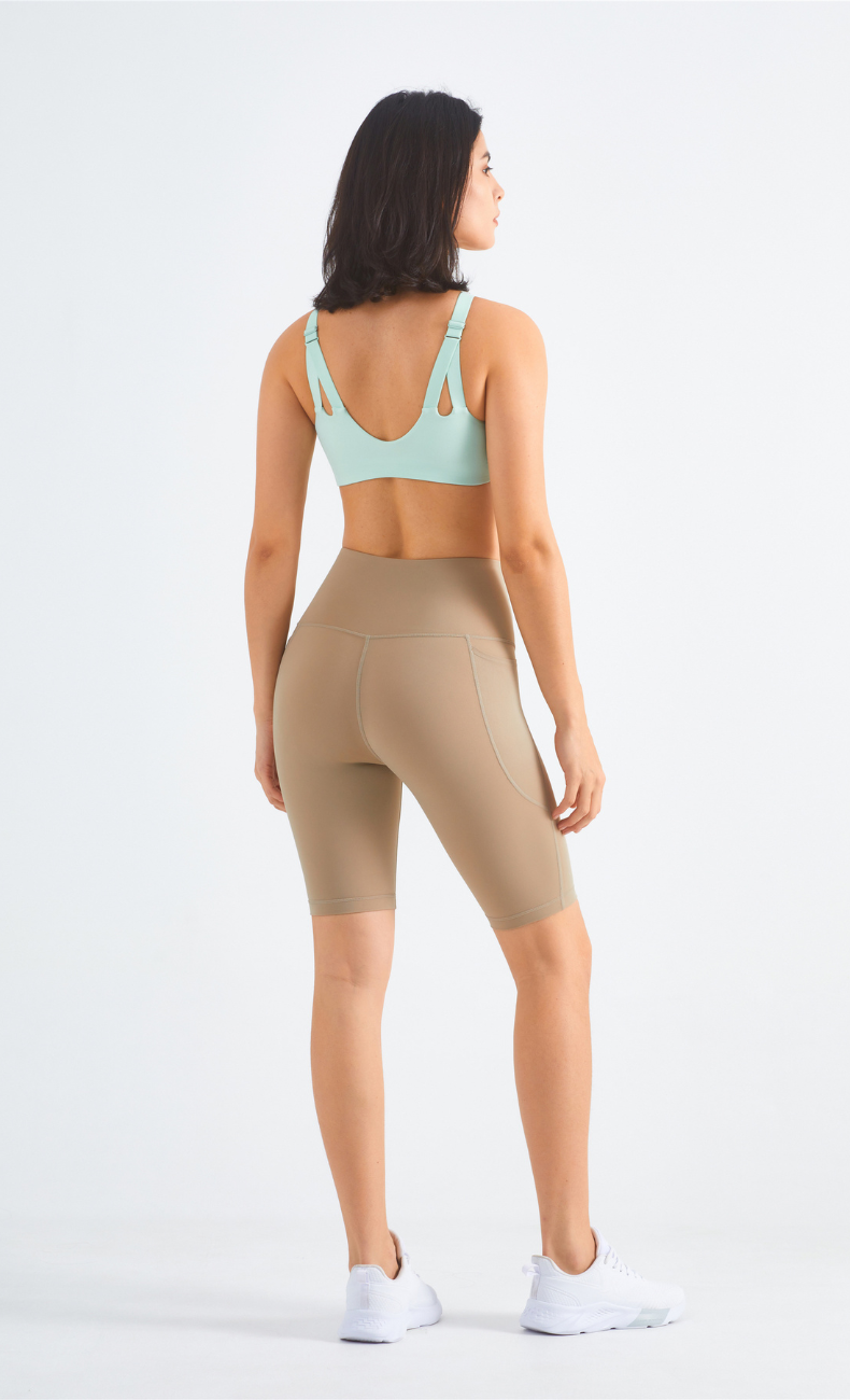 Isis High-Waist Seamless Biker Short With Pocket - WOO YOGA