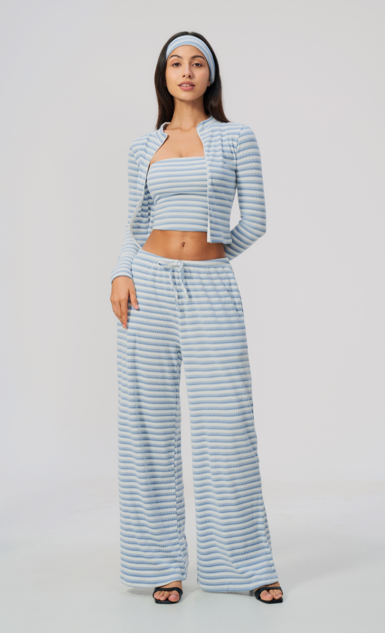 Alix Striped 3-Piece Lounge Set
