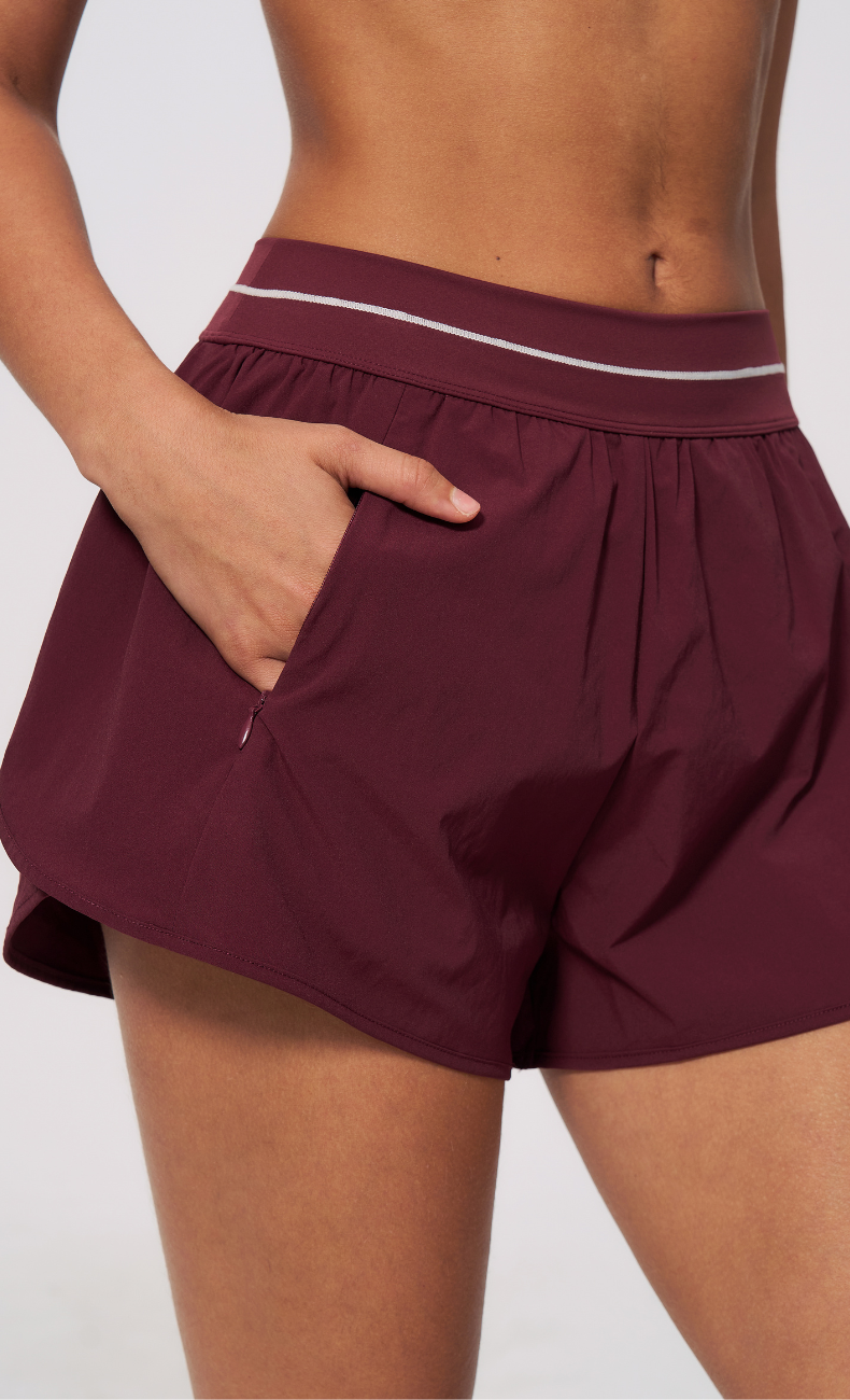 Arielle V-Neck Cami Flowy Shorts Workout Set
