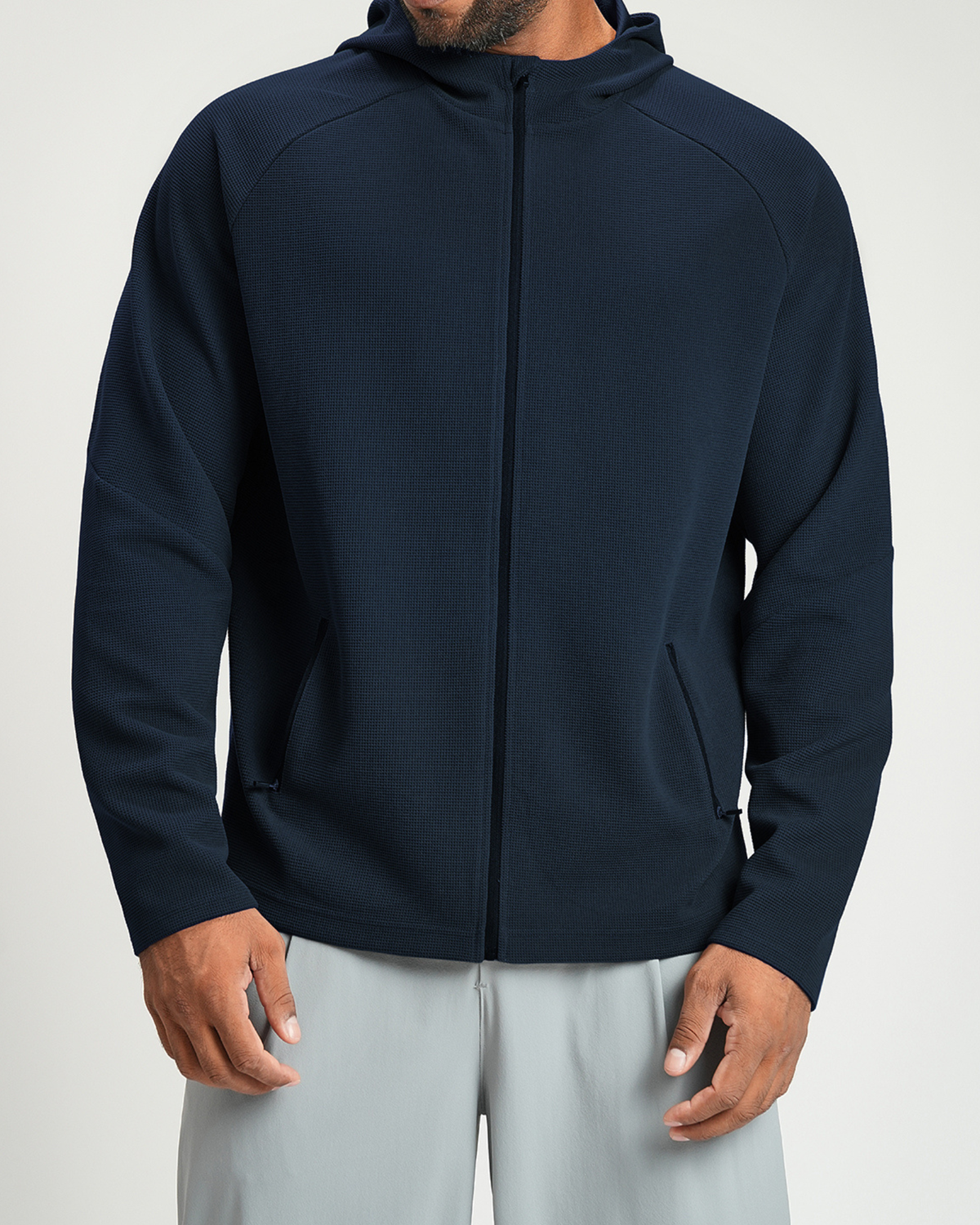 Everyday Ease Waffle Men's Full-Zip Hoodie