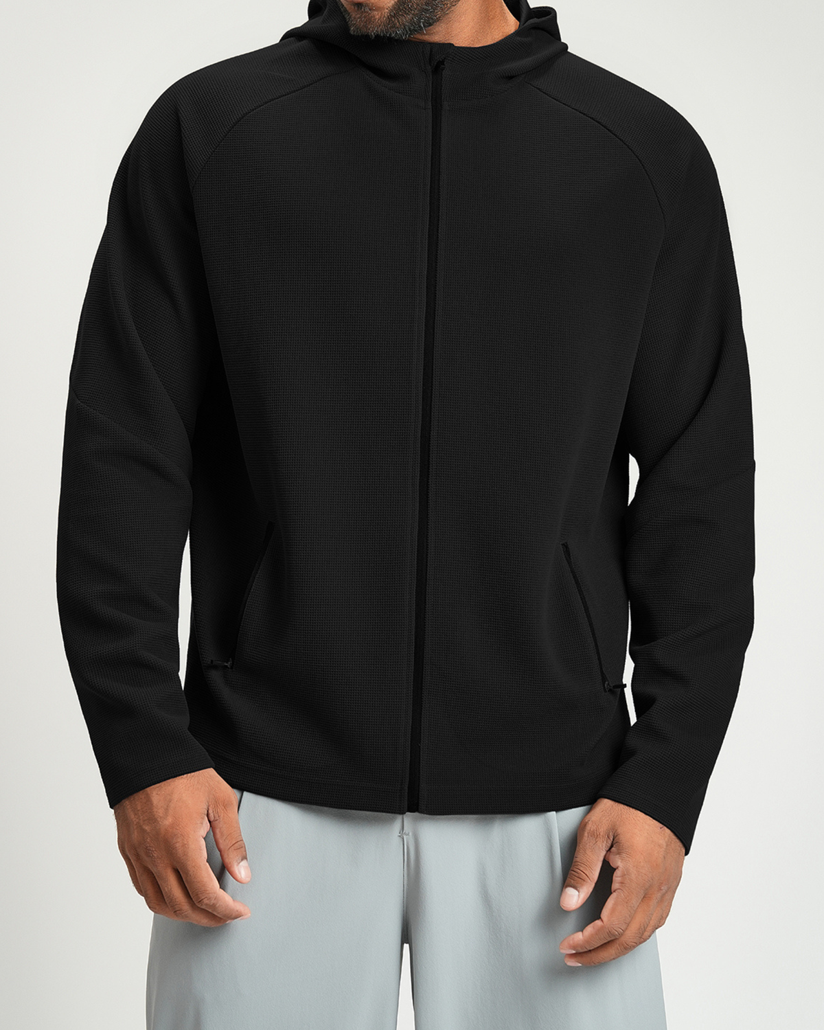 Everyday Ease Waffle Men's Full-Zip Hoodie