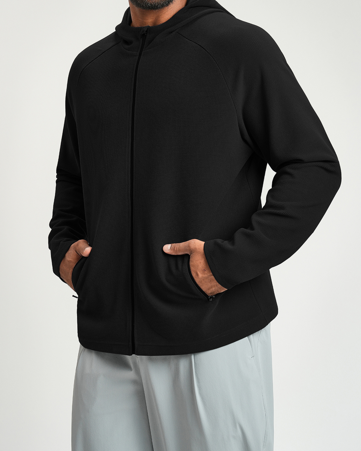 Everyday Ease Waffle Men's Full-Zip Hoodie