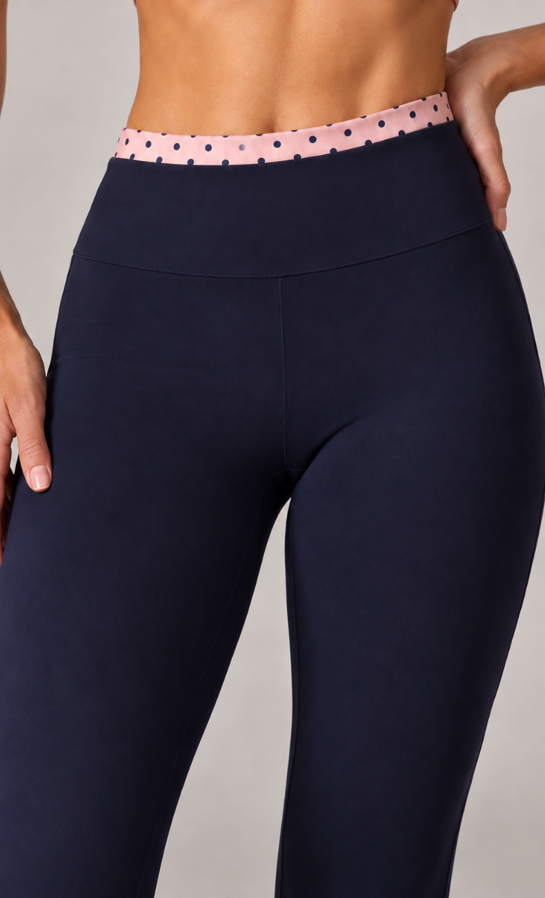 Josie Twist Front Cross Back Flare Leggings Workout Set