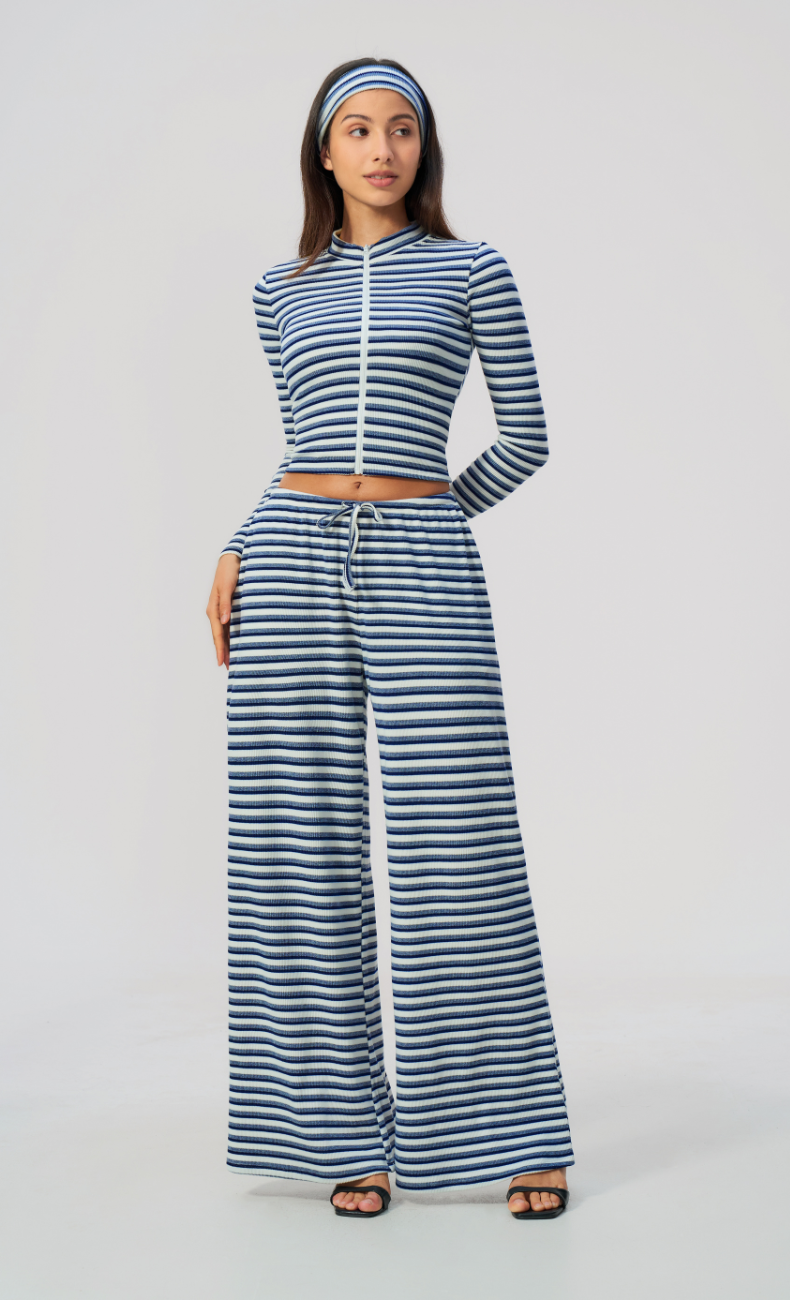 Alix Striped 3-Piece Lounge Set
