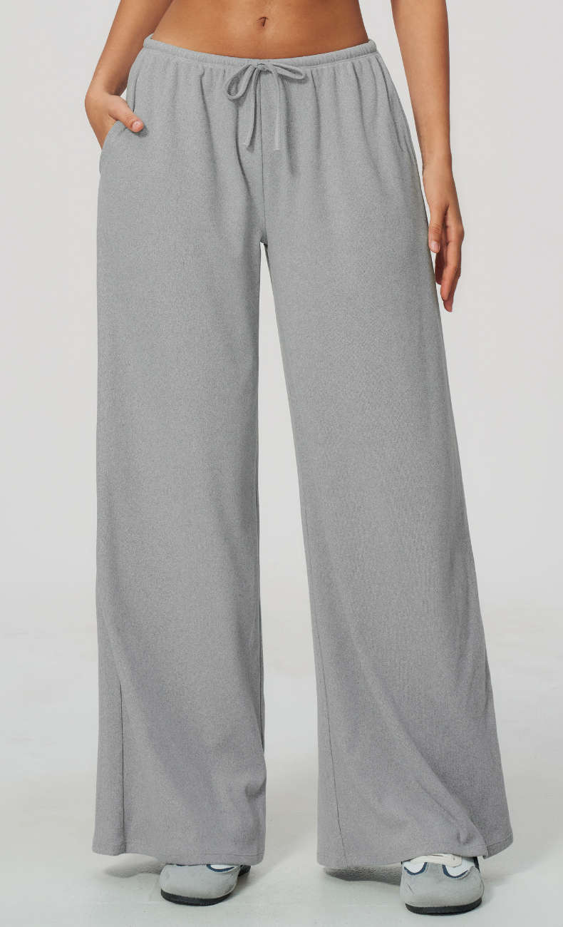 Tatiana Brushed Ribbed Wide Leg Lounge Pant