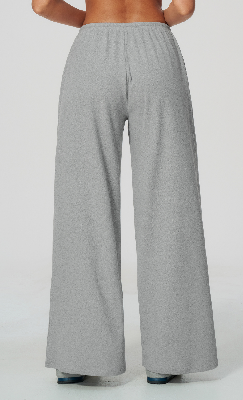 Tatiana Brushed Ribbed Wide Leg Lounge Pant