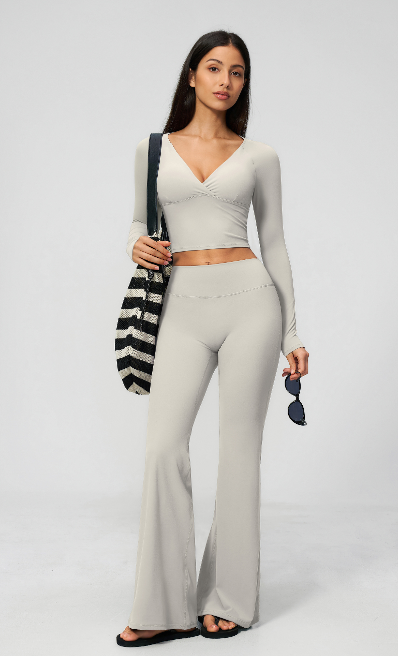 Leah High Waisted Flare Legging