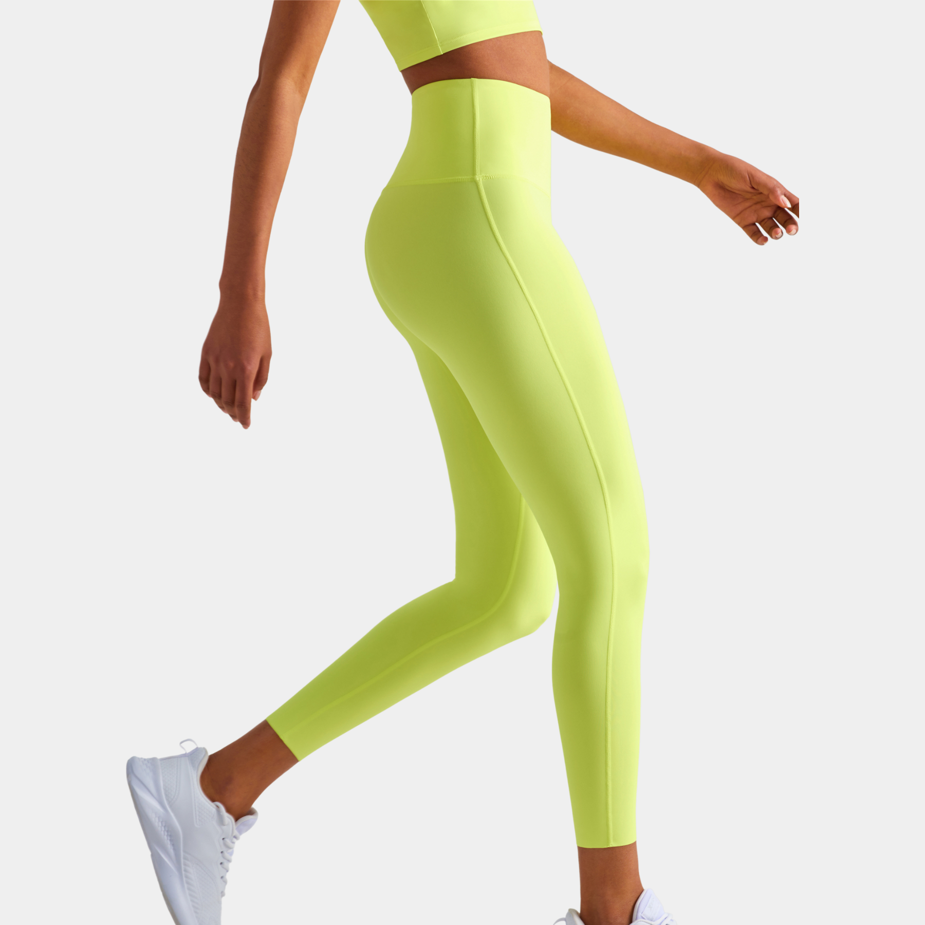 Sophia HIGH-WAIST Yoga Legging - Fluorescent Orange - WOO YOGA