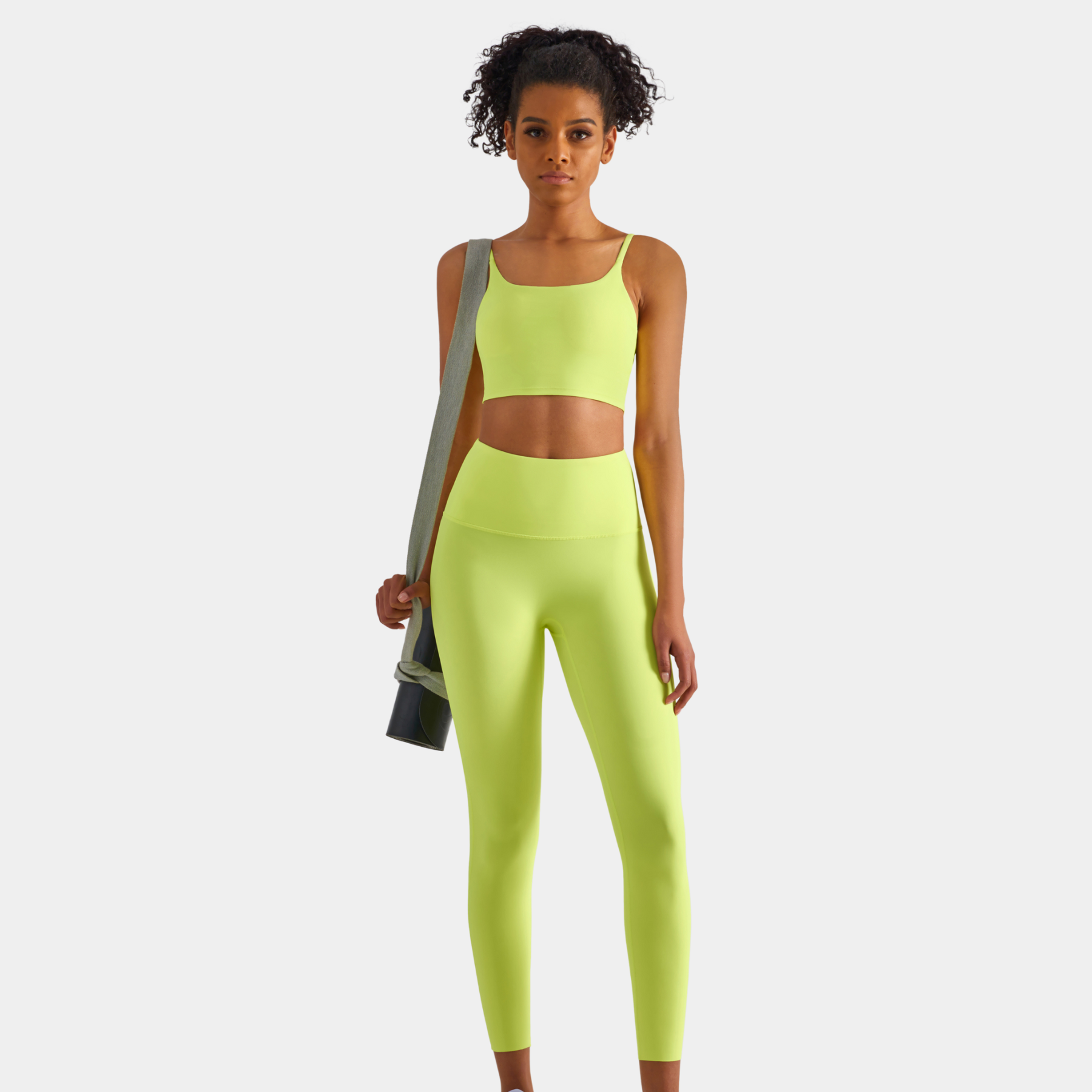 Sophia HIGH-WAIST Yoga Legging - Fluorescent Orange - WOO YOGA