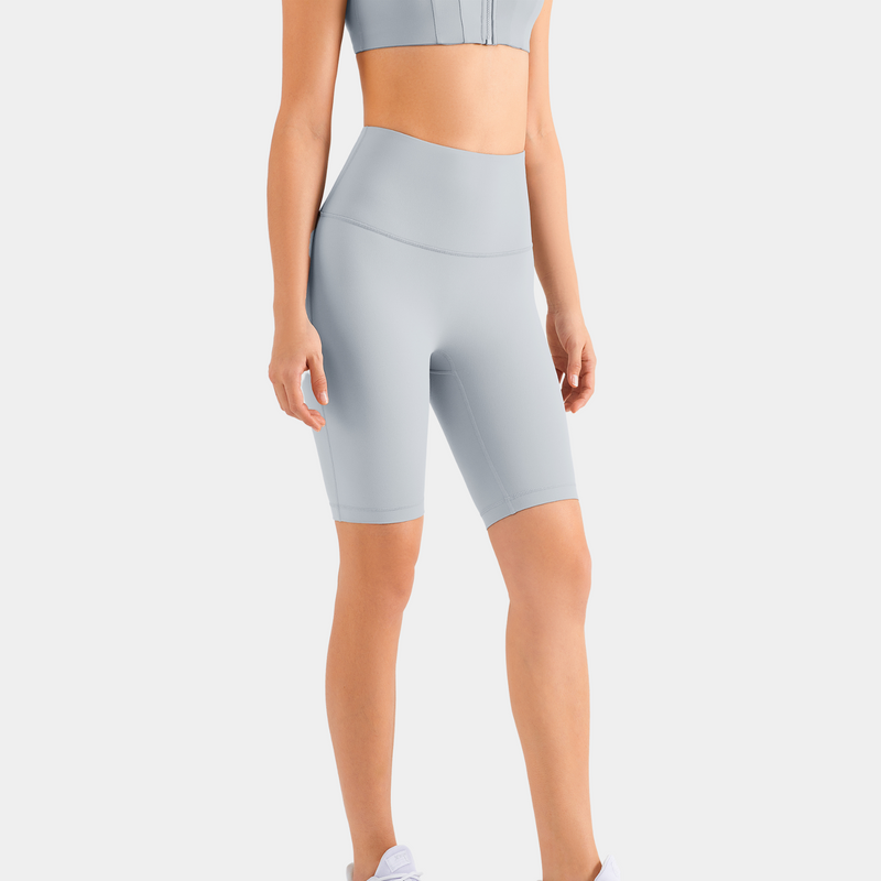 Lily 8" Seamless  High-waist Short - Rhino Grey