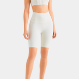 Lily 8" Seamless High-waist Short - Light Ivory