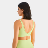 Alyssa Seamless Ribbed Bra - Fluorescent Orange