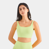 Alyssa Seamless Ribbed Bra - Fluorescent Orange